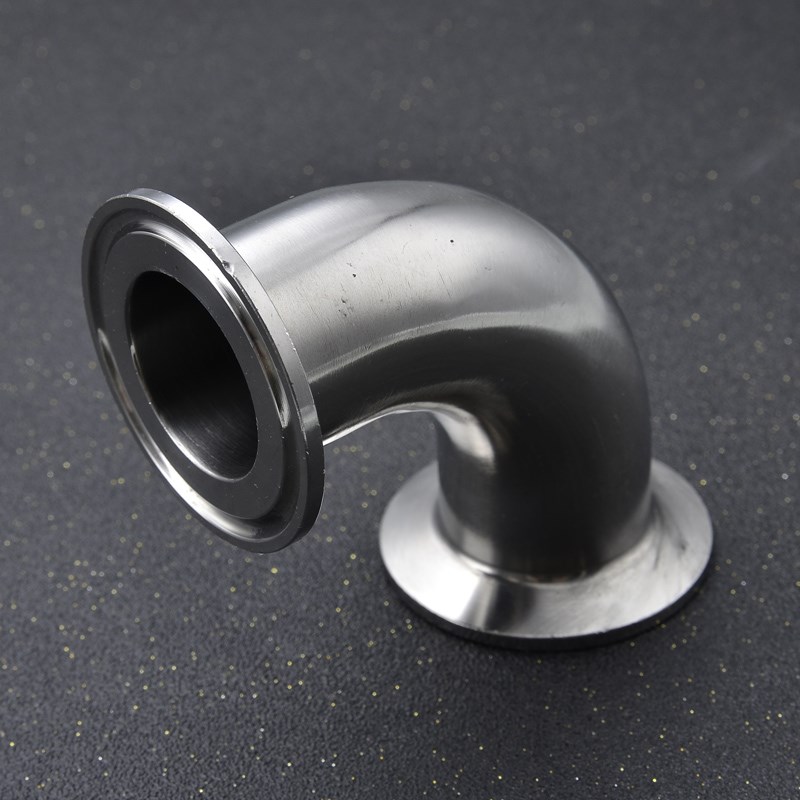 304卫生级快装弯头不锈钢卡箍式弯头90度卡盘式弯头镜面抛光弯头 304