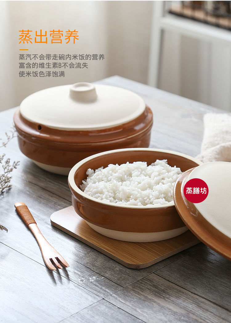 蒸饭碗土碗紫砂蒸饭瓦碗蒸笼钵仔家用粗陶蒸菜饭蛋微波炉碗紫砂炖盅