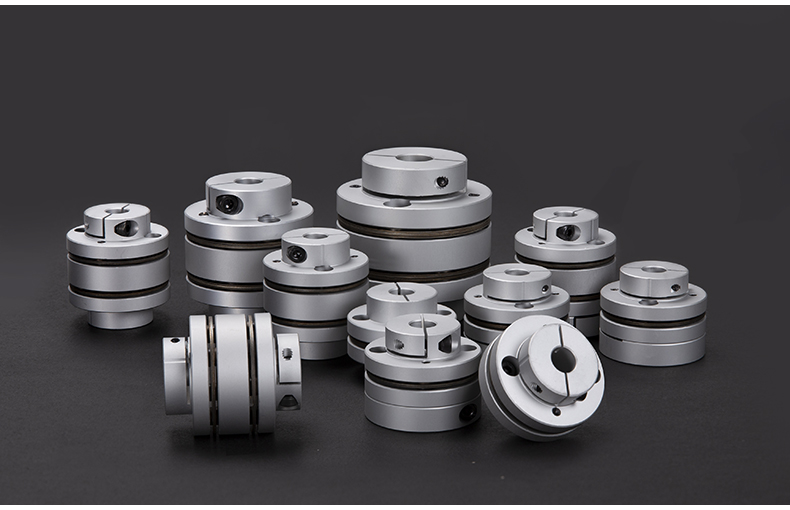 膜片阶梯式联轴器铝合金弹性单双膜片法兰联轴节伺服电机连轴器双边