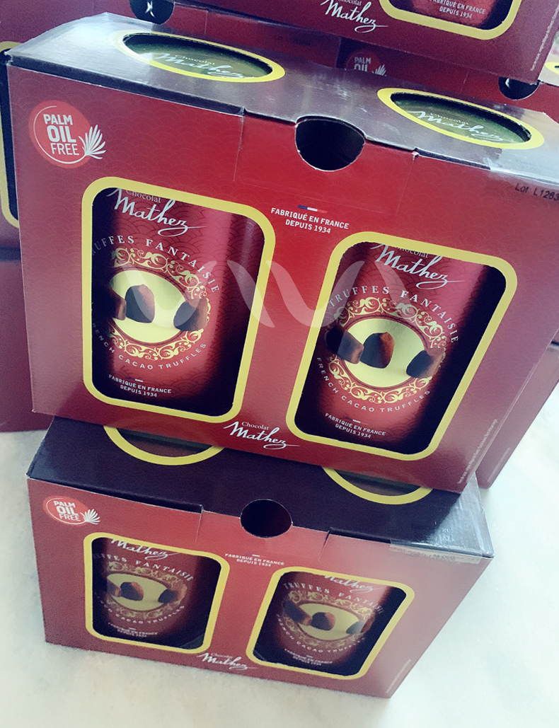 mathey曼斯多规格英国松露巧克力mathez摩太紫黑巧克力新版现货发两罐