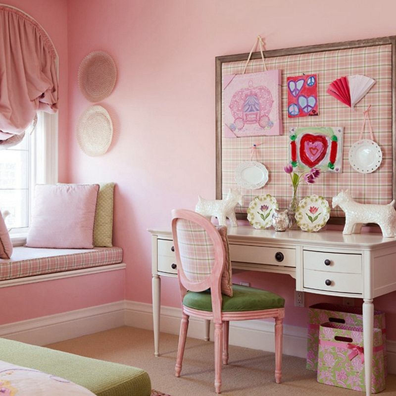 粉色墙纸自粘卧室温馨可爱系墙贴少女心房间布置宿舍装饰贴纸 可爱