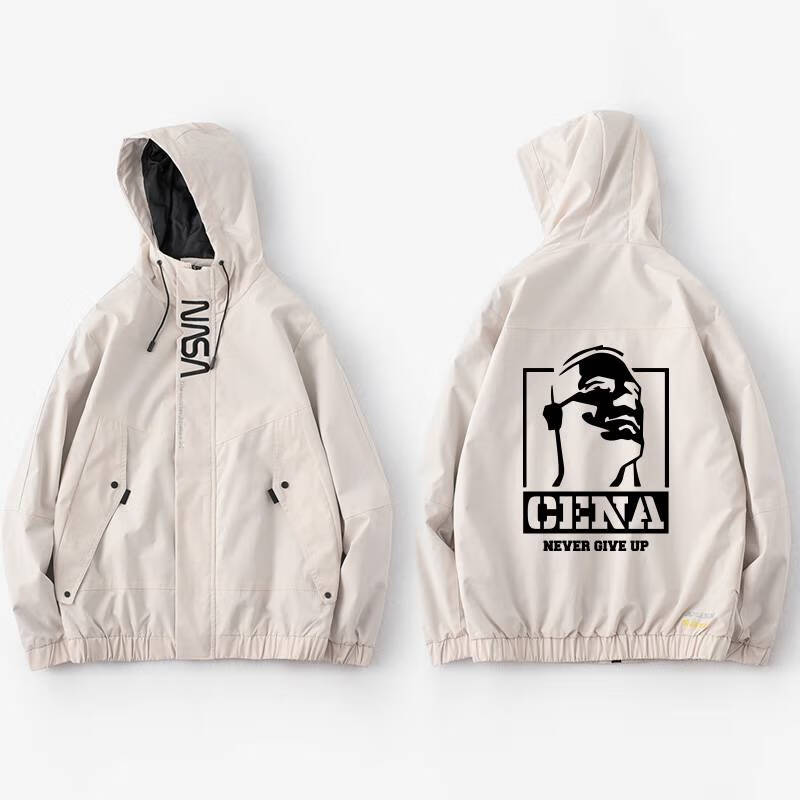 19约翰塞纳夹克连帽拉链开衫外套原创衣服男女上衣宽松情侣初高中大学