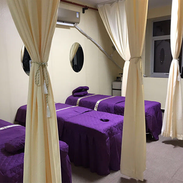 克奇罗加厚不透人隔帘医院窗帘隔断帘美容院专用养生馆u型拉帘阻燃深