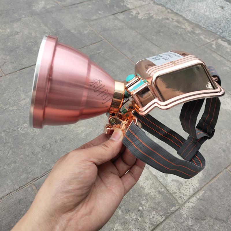 刹间思头灯强光氙气灯 头带灯 捕鱼黄鳝泥鳅头灯黄光大光斑头灯捉鱼