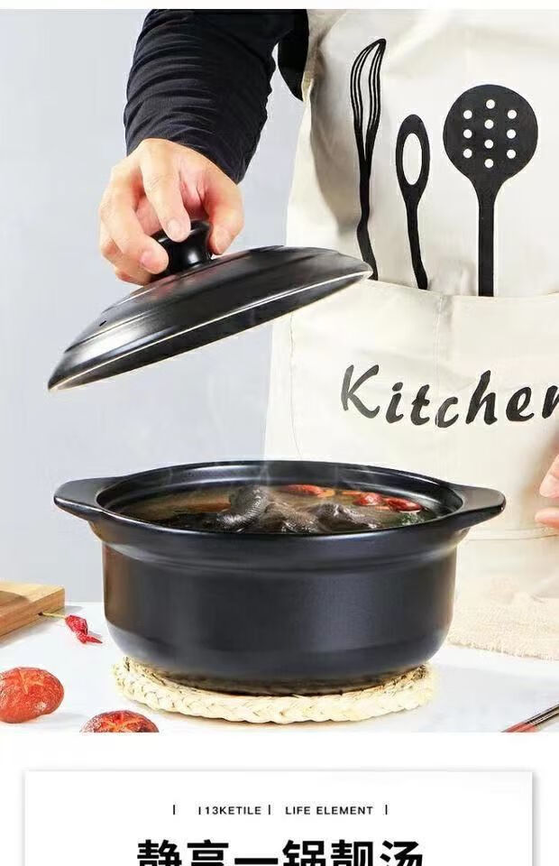 米线砂锅炖锅家用燃气小号煲汤锅汤煲耐高温陶瓷大容量商用米线锅24