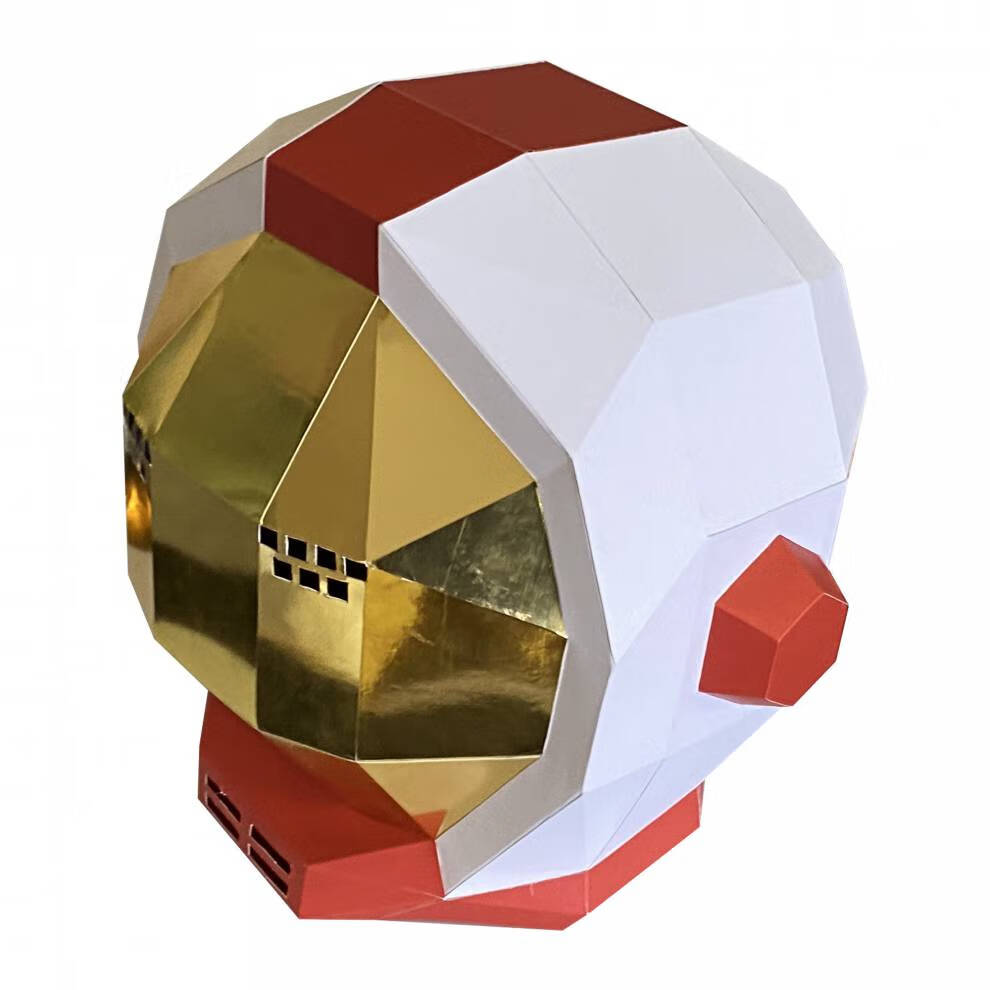 儿童帅气头盔 创意宇航员头套儿童帅气面具男孩手工折纸外星人头盔