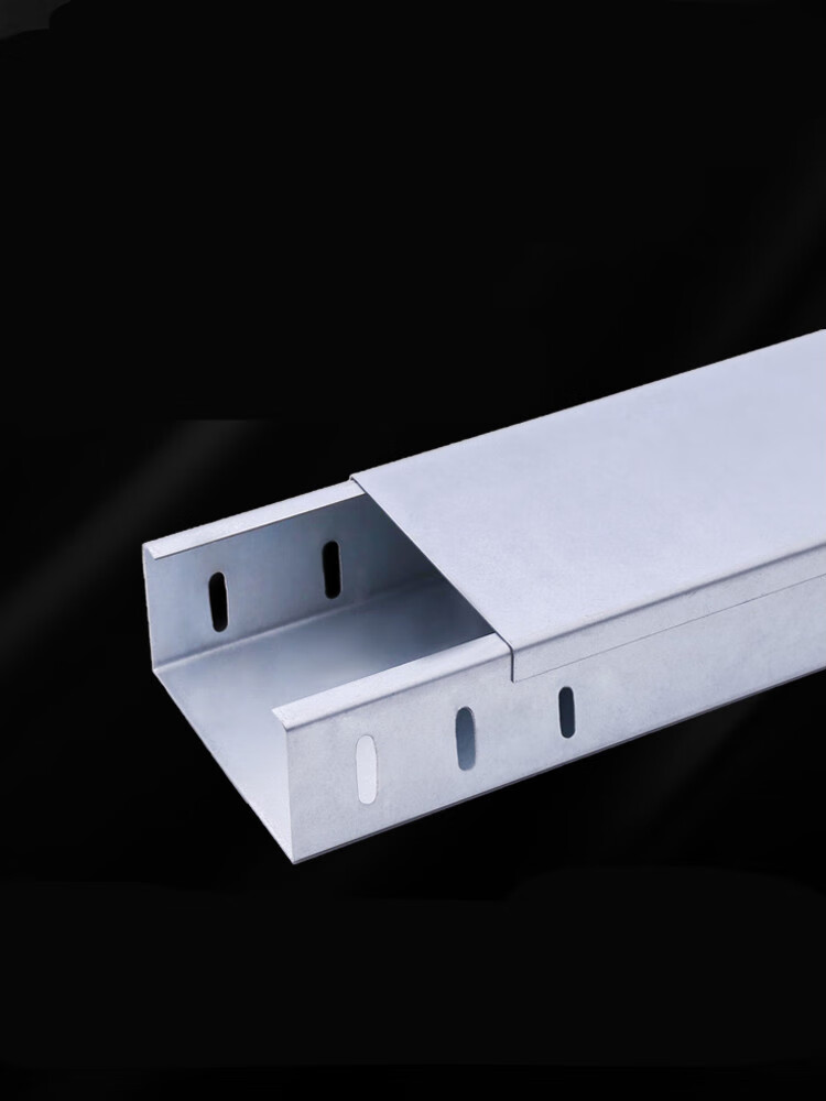 地面线槽防踩 电缆桥架钢制镀锌金属铁线槽式梯式200*100桥架防火喷塑