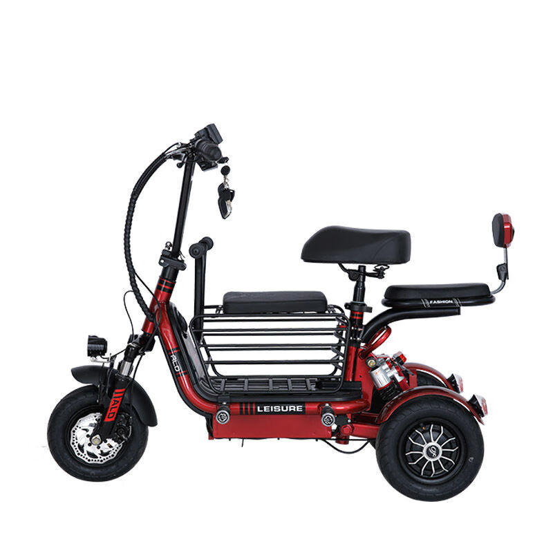 雅迪电动车迷你电动三轮车小型时尚同款代步车小型迷你折叠电瓶车亲子