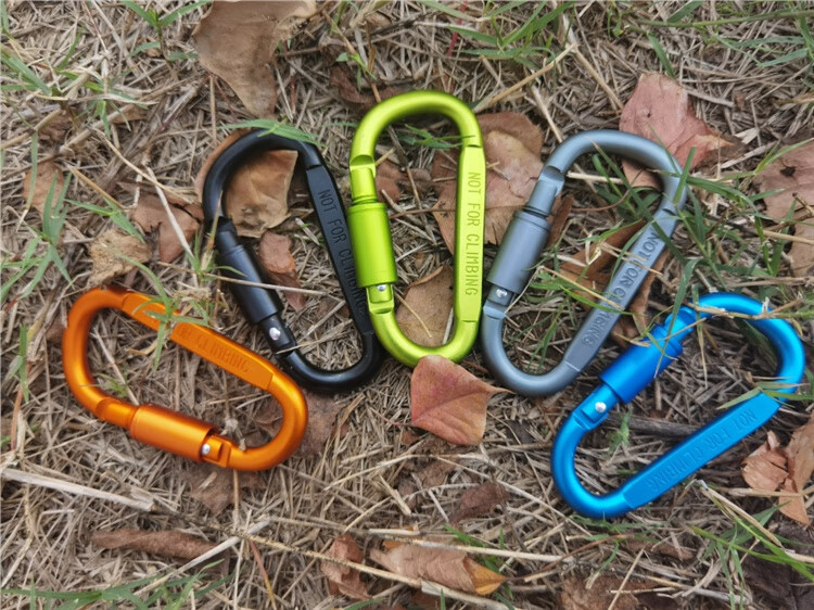 m户外安全扣登山扣快挂扣绳子挂钩弹簧锁扣铝合金钥匙d型快挂金属d