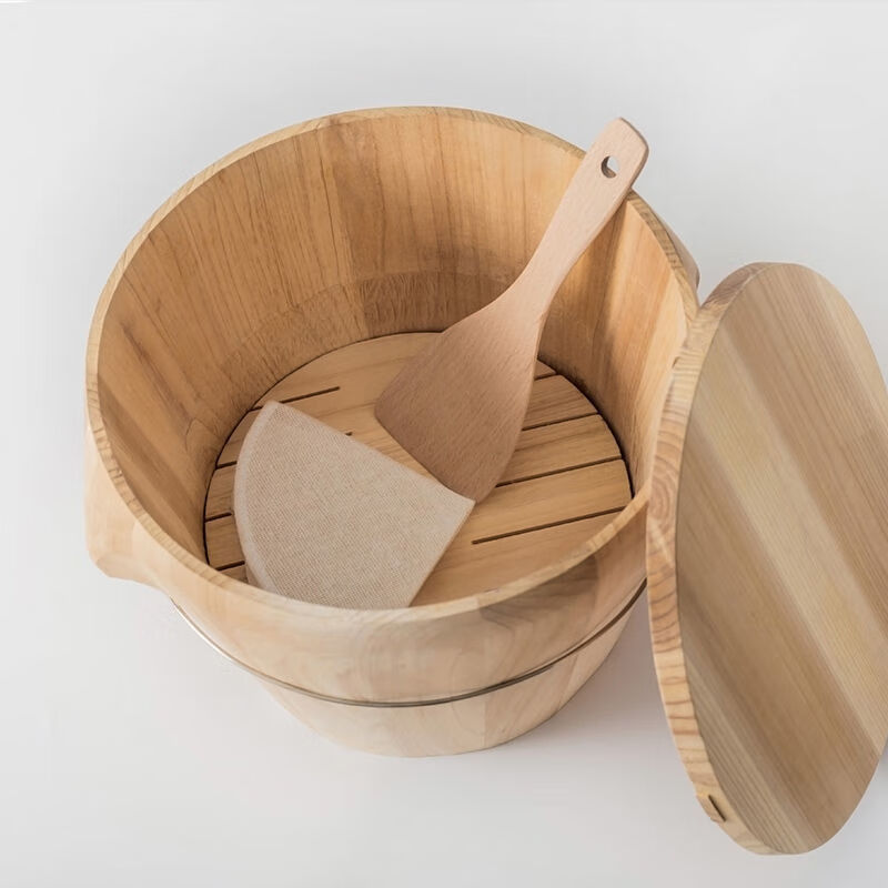 蒸饭木桶蒸笼竹制木制手工杉木厨房大小厨具蒸米饭大饭桶餐厅饭桶 直