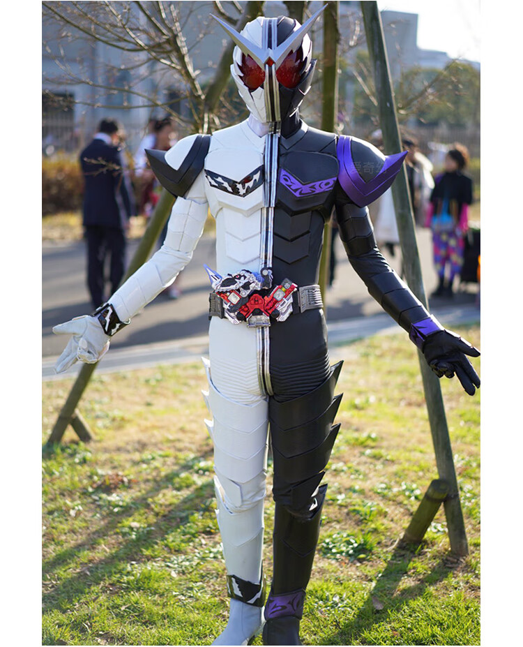 誉静 假面骑士w皮套可穿戴 双骑假面的骑士w皮套cos服1:1可穿戴头盔