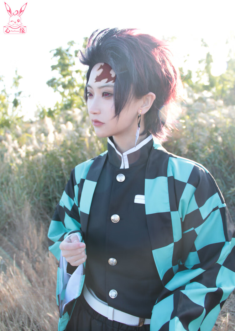 cos 鬼灭之刃cosplay灶门炭治郎祢豆子富冈义勇我妻善逸cos服装假发