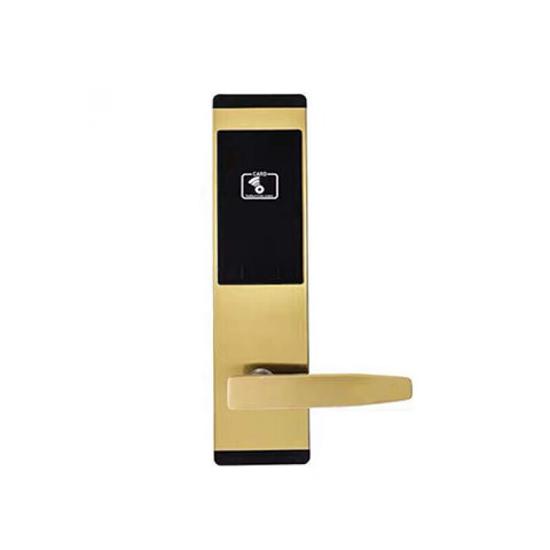 酒店门锁智能刷卡锁公寓民宿宾馆锁门锁感应锁插卡ic磁卡锁智能锁银色