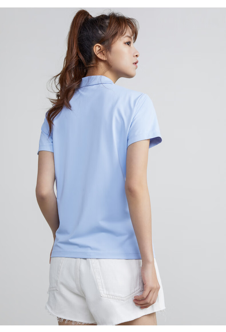 安踏短袖女polo衫2022夏季透气速干翻领t恤打底衫休闲运动上衣女ac