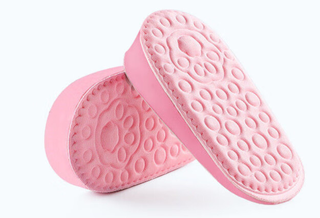 内增高鞋垫女式男士隐形增高鞋垫网红硅胶增高垫半垫吸汗减震 1双【3.