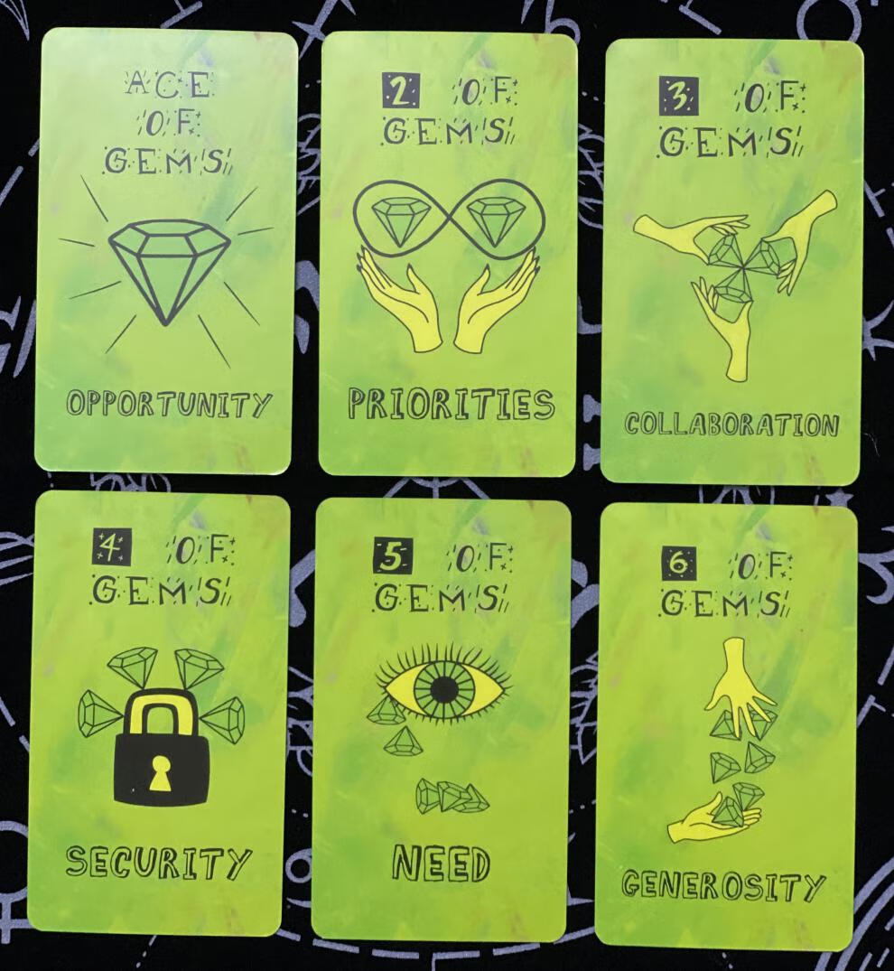 prism tarot 棱镜塔罗牌全新版英文桌游卡牌配牌袋 棱镜塔罗牌(78张)