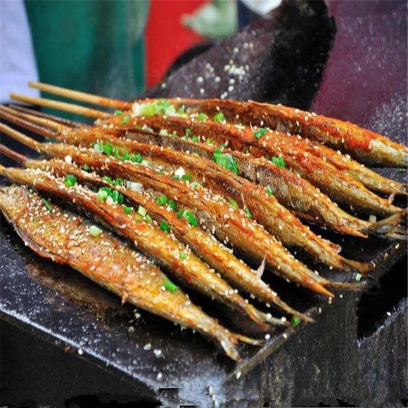 烧烤秋刀鱼串 10串bbq冷冻秋刀鱼香煎秋刀鱼串半成品秋刀鱼 秋刀鱼20