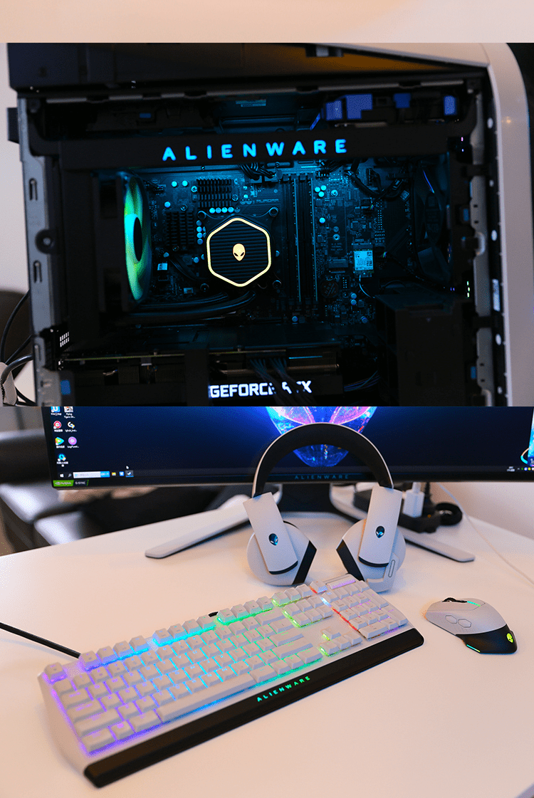 alienware全新外星人台式机游戏机水冷侧透机箱aurora r13rtx3090糖蚁
