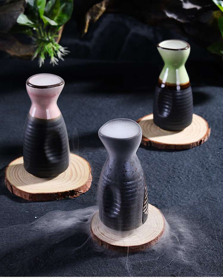 刺身摆盘装饰干冰盅干冰杯小壶器皿小容器菜品点缀盘饰小摆件日式干