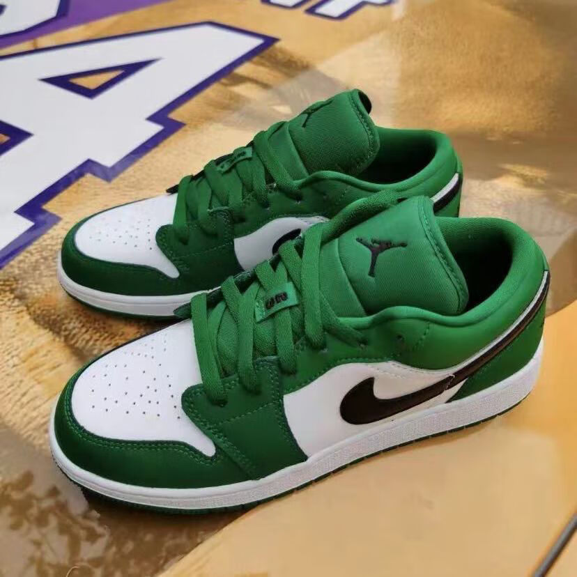 air乔midaj小凯尔特人白绿脚趾男女款低帮篮球鞋55356030绿色36