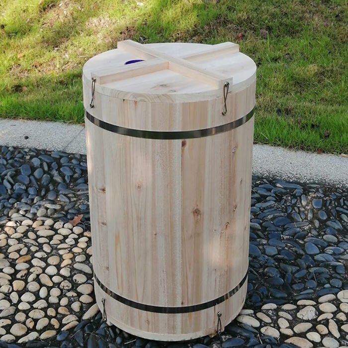 土养蜂箱圆桶蜂箱横养圆木桶蜂箱杉木加厚土养蜜蜂箱招蜂桶诱蜂桶 桶