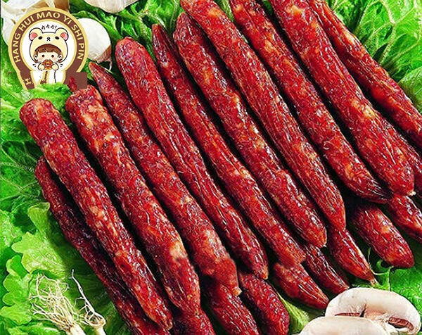 21年新货梧州广式腊味香肠龙舟牌生抽腊肠350g特产生抽腊肠350gx3包