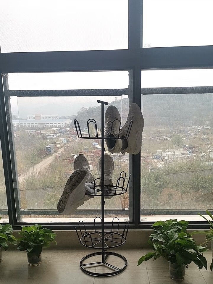 晾鞋架室外阳台家用简易拖鞋挂架落地式晒鞋器创意组装铁艺晾晒架一层