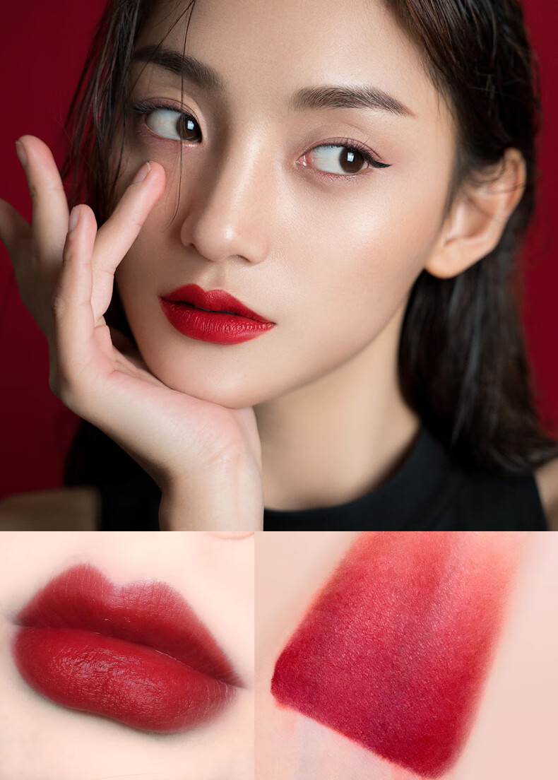 李佳琦vnk口红102苹果红圆管锦鲤色888雾面02a06法式密棕