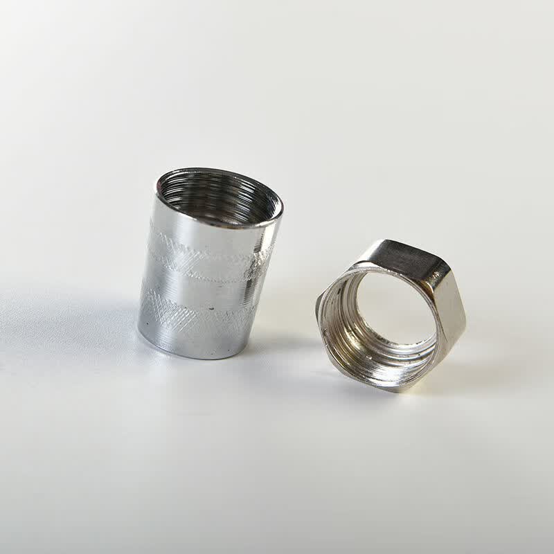 花洒软管连接配件4分接头螺帽家用洗澡喷头出水管淋浴铜接口螺母