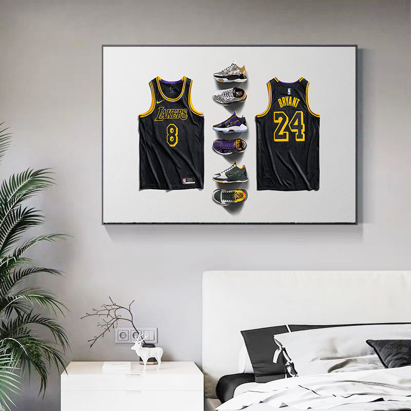 《【球星】科比装饰画nba周边相框kobe球衣挂画球星ins海报男生生日