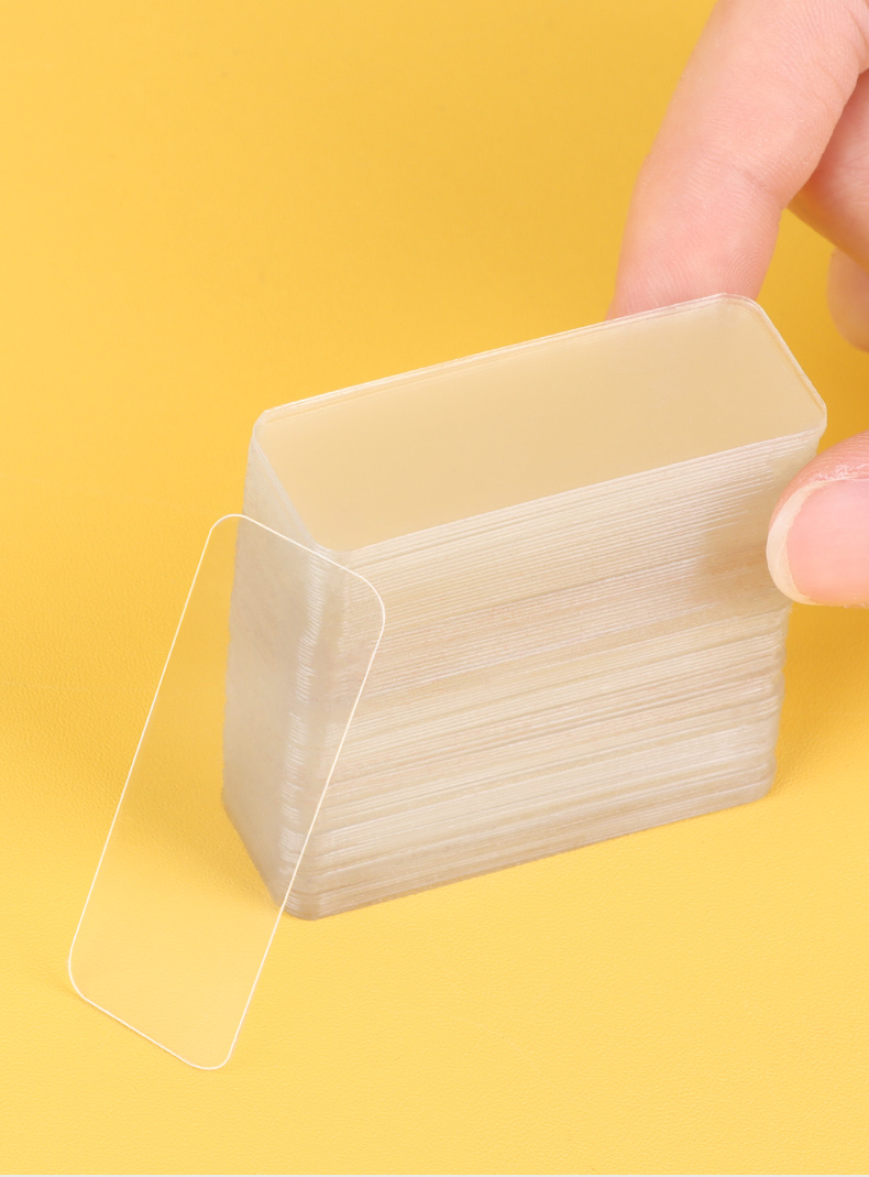 透明纳米双面贴隐形魔力强力高粘度墙面无痕免钉打孔固定瓷砖免打孔