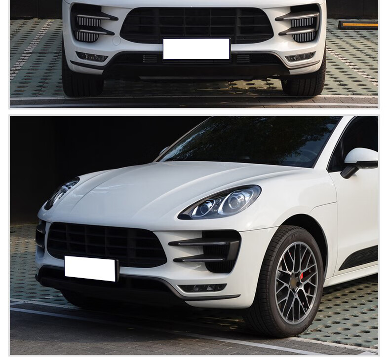 14-18款保时捷macan gts包围小卡宴turbo大嘴macan改装前脸前包围 19