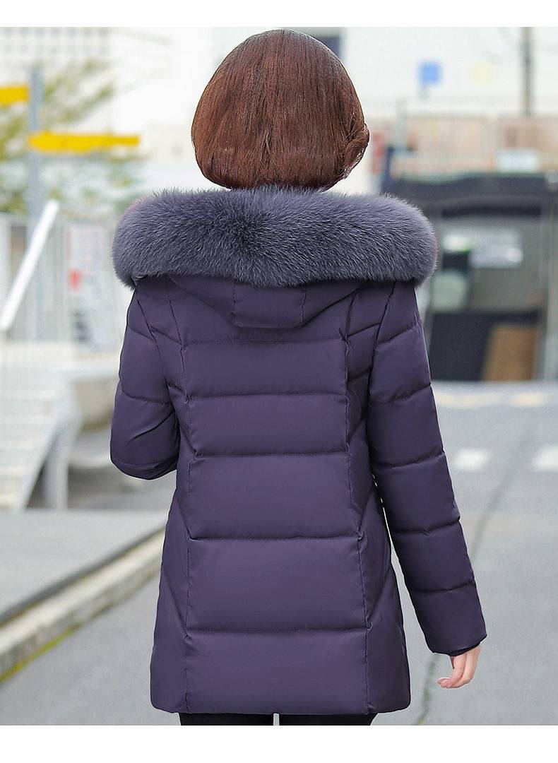 冬装外套棉服女2021新款中老年人中长款女式棉袄子棉衣女士外衣保暖
