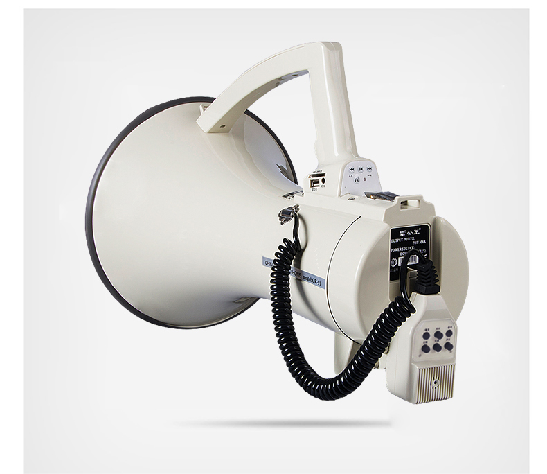 cr91喊话器60w大功率喇叭球迷户外大声无线多功能录音usb插卡扩音学校