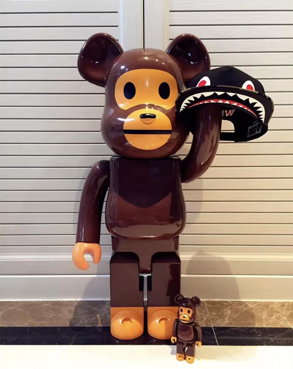 潮牌熊暴力熊空山基暴力熊积木熊空山基千秋mmj千万两潮牌公仔盲盒