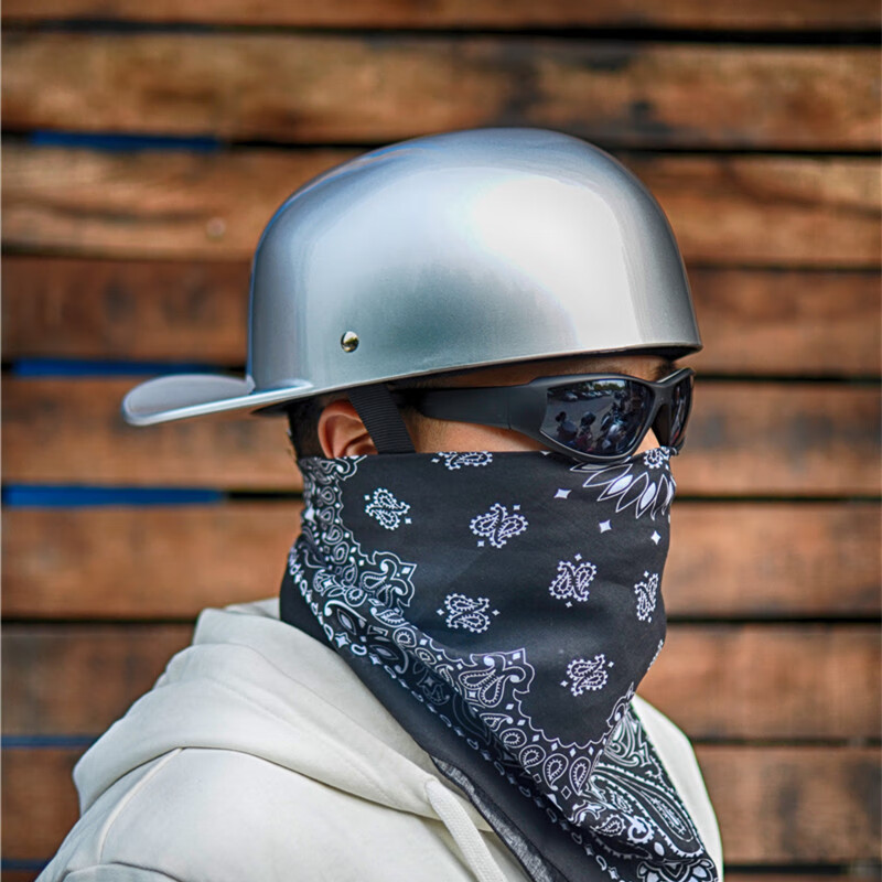 复古哈雷面罩骷髅方巾印第安摩托车骑行三角巾防晒面巾魔术头巾 魔术