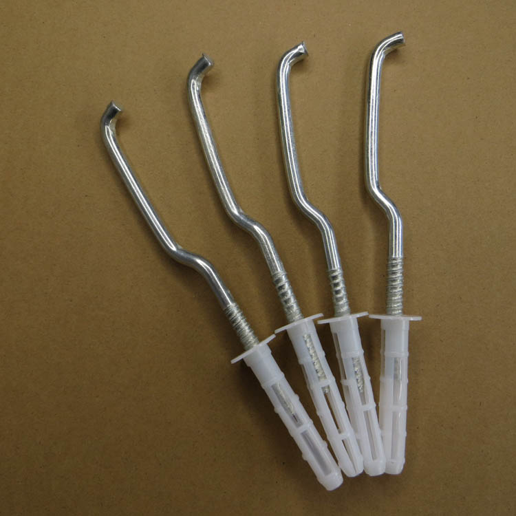 8050暖气片加厚挂钩托勾固定支架勾子膨胀螺丝暖气挂件卡子固定件 单