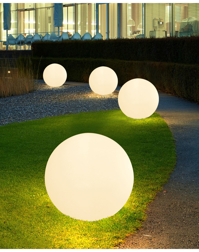 户外圆球灯亮化工程球形草地公园地插固定月球灯别墅庭院草坪球灯 d