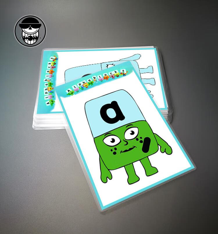 【优选好礼】自然拼读phonics26英文卡片字母积木alphablocks配套英语