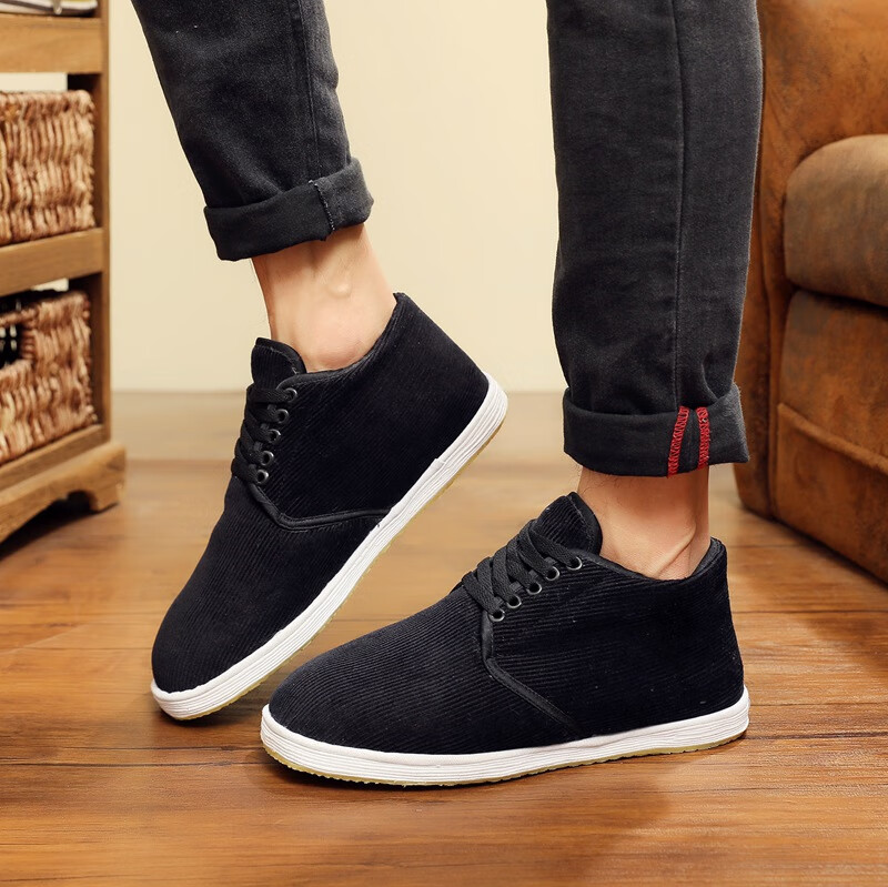 老头棉鞋保温鞋男老北京布鞋男士千层底棉鞋男加厚保暖老头父亲棉鞋