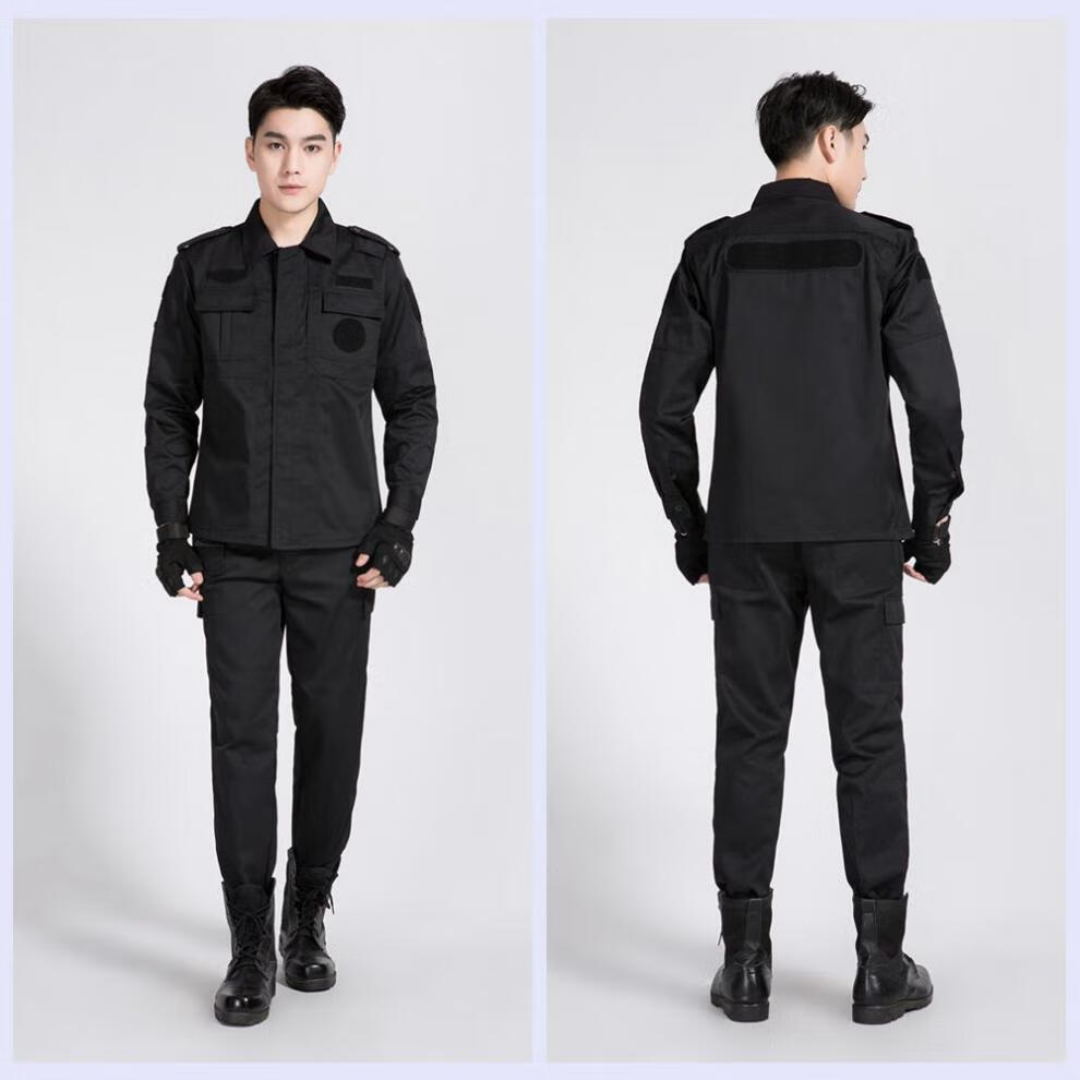 秋冬保安服高品质黑色保安作训服秋冬加厚耐磨静电夏款舒适透气保安