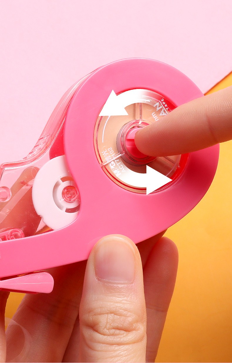 晨光文具涂改带学生用可爱顺滑不断带遮盖力强修正带/米黄改正带 3个