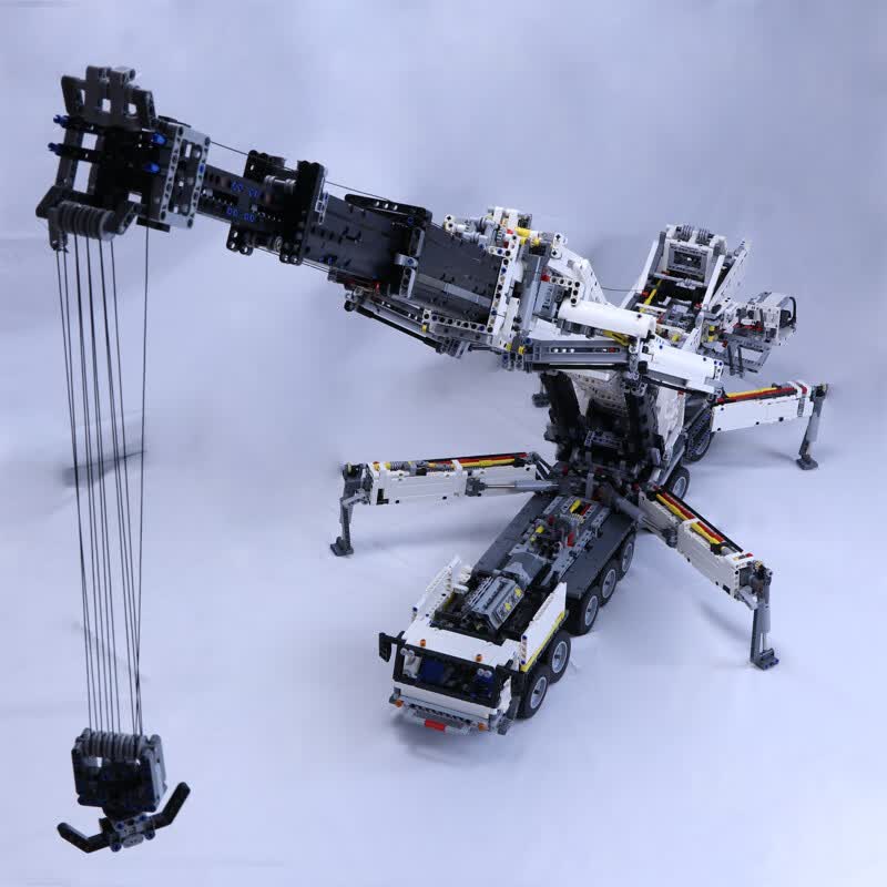 利勃吊车兼容科技moc-20920利勃大型吊车11200高难度积木拼耐辉顿