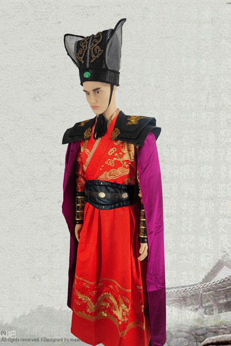 古装男明朝太监总管公公宦官西厂张公公演出服装东厂戏服 蓝衣服 披风