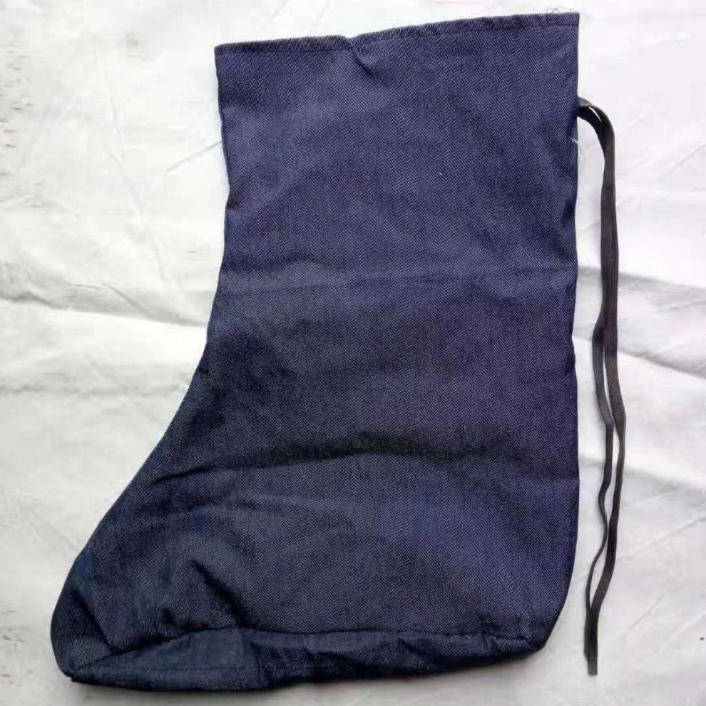 袜子防寒加厚冬季劳保保暖羊毛毡中高低筒中老年冷库井矿工牛仔布袜子