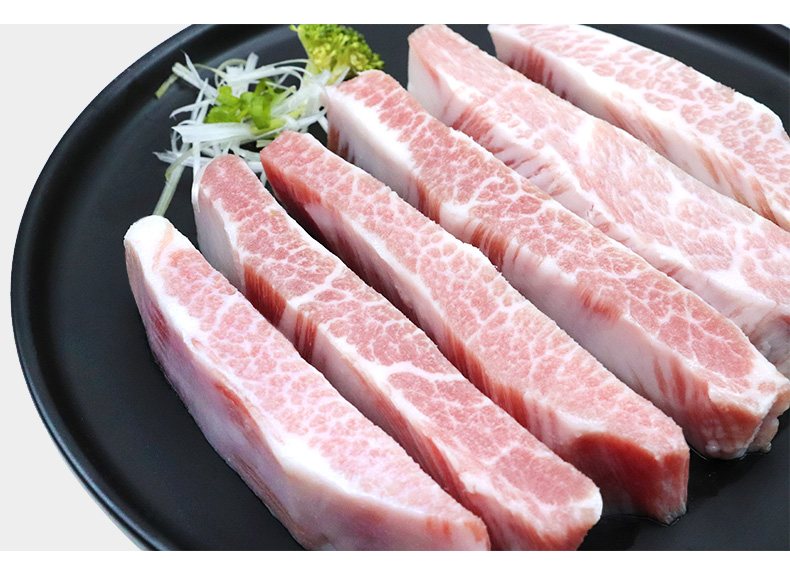 宅鲜汇雪花松板肉猪颈肉韩国烤肉食材冷冻新鲜猪肉250g
