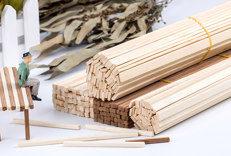 木棍手工diy制作建筑模型材料小木条圆木棒竹签竹棍细木棍细竹棒 热熔