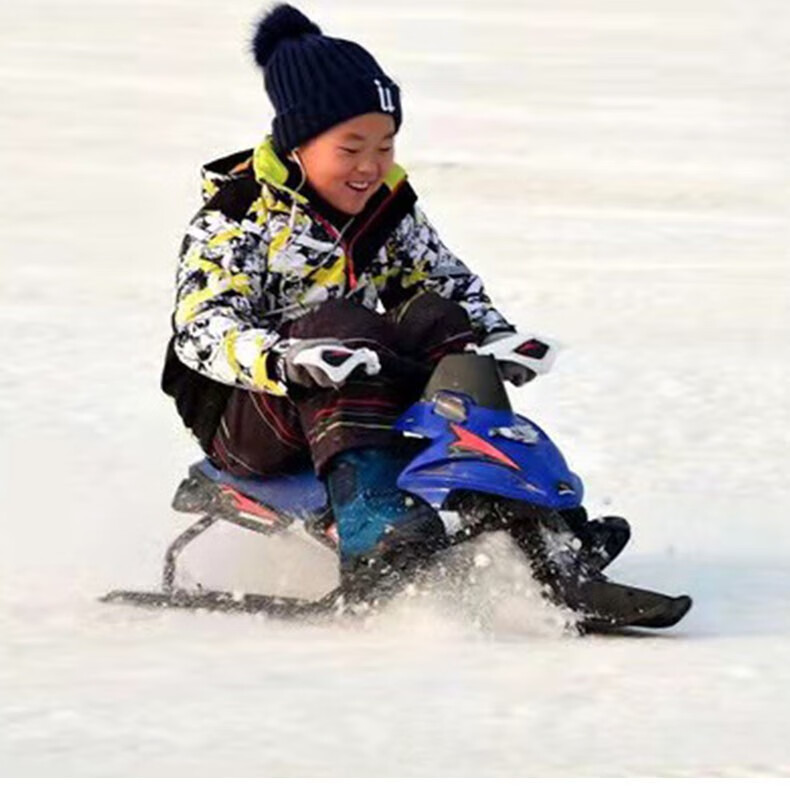 邁高登兒童滑雪板雪橇車冰雪用品騎馬式成人冰車爬犁加厚滑雪車汽車款