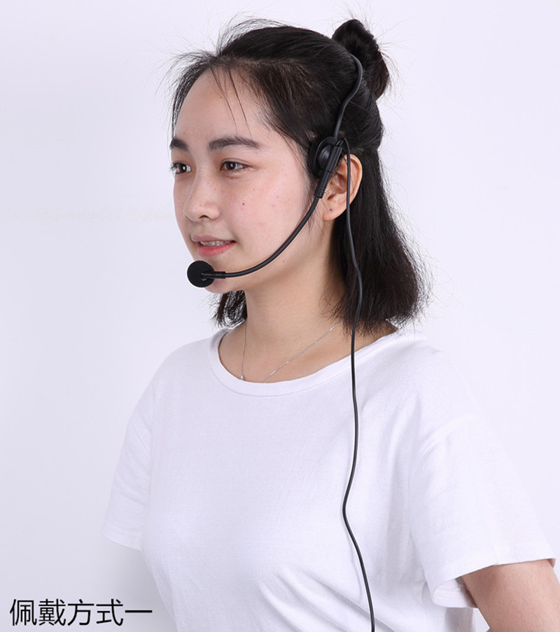 得胜小蜜蜂扩音器e126耳麦德胜e180m话筒线得腾麦克风通用头戴麦克风