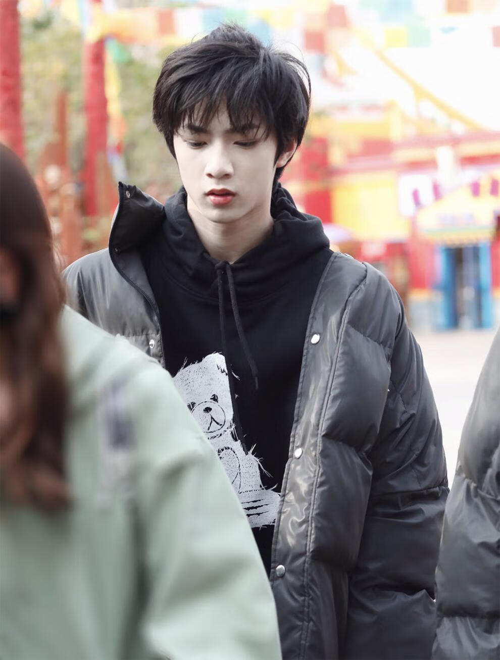 时代少年团【刘耀文同款】小熊卫衣韩版加绒加厚连帽卫衣男女粉丝应援